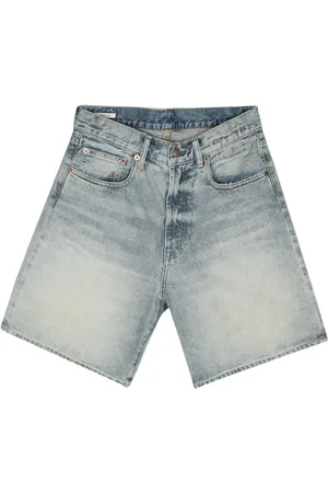R13 Jeansshorts med logotyp