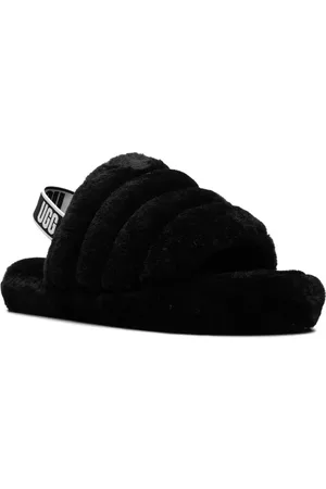 UGG Fluff Yeah Black tofflor