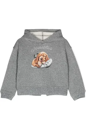 MONNALISA Hoodie med metallisk effekt