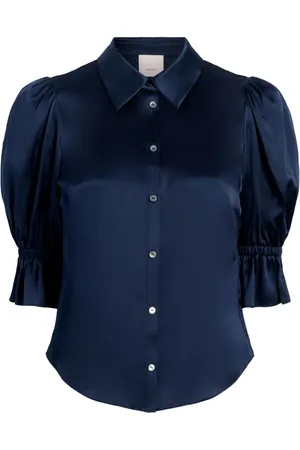 Cinq A Sept Fiona blus med puffärm