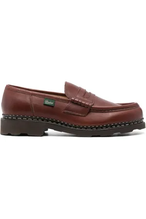 Paraboot Loafers i läder med logotyp