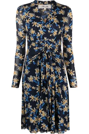 Diane von Furstenberg Brenda Paris blommig midiklänning