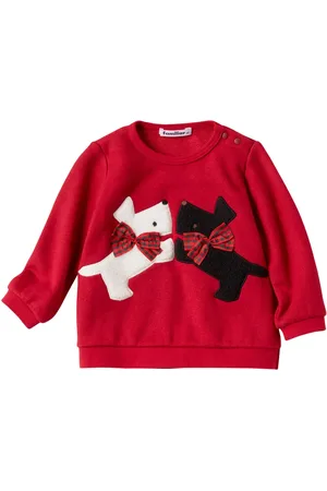 Familiar Sweatshirt med hundapplikation