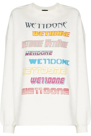 We11 Done Sweatshirt med logotyp