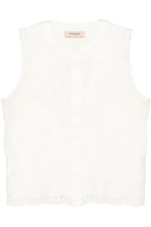 Twin-Set Blus med blomsterbrodyr