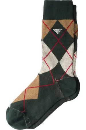 Prada Argylerutiga strumpor