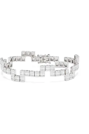 Kolours Trio diamantarmband i 14K vitguld