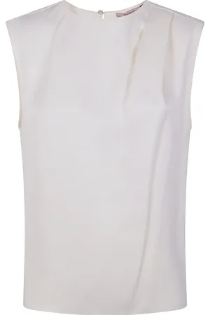 Twin-Set Linne med plisserad detalj