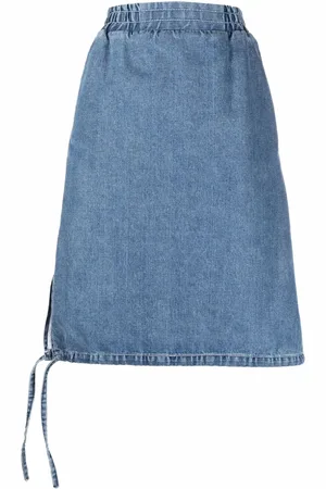 SUNNEI Jeanskjol med sidoknytning