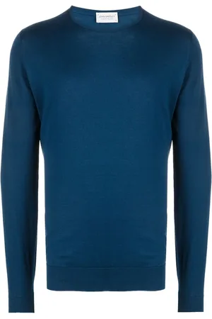 JOHN SMEDLEY Stickad tröja med rundad hals