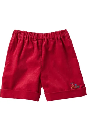 Familiar Bomullsshorts med brodyr