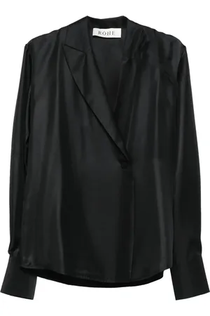 Rohe Blus med asymmetriska slag