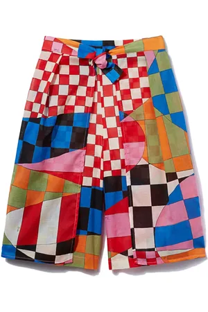 PUCCI Junior Giardino shorts med tryck