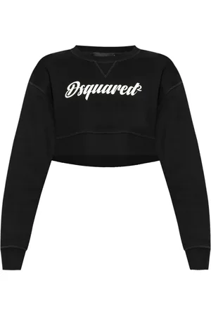 Dsquared2 Kort sweatshirt med logotyp