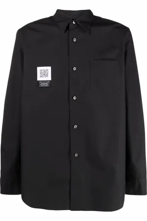 Fumito Ganryu Draperad skjorta med logotypmärke
