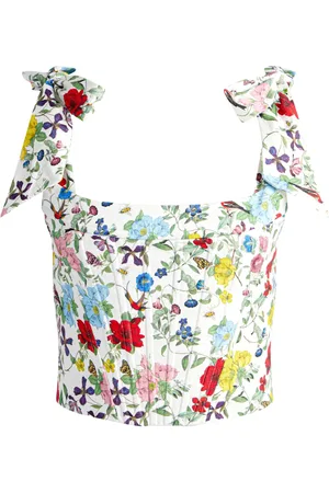 ALICE+OLIVIA Clara topp med rosett