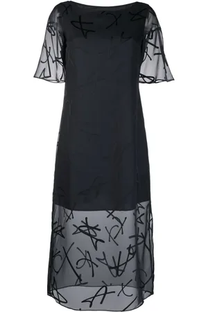 Armani Exchange Midiklänning med skirt lager