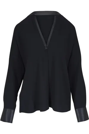 Vince Blus med satinkant