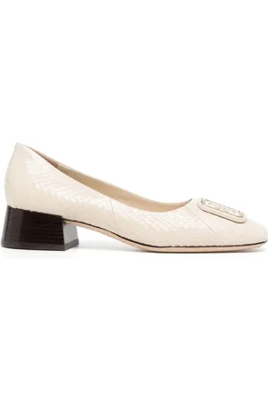 Tory Burch Georgia pumps med logotypplakett