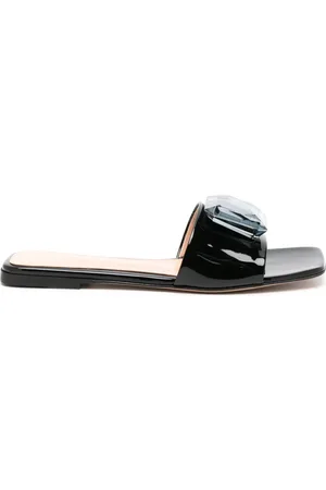 Gianvito Rossi Jaipur lädertofflor