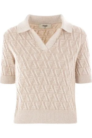 Fendi Pikétröja med broderad logotyp