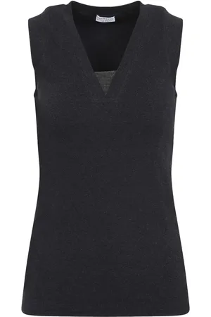 Brunello Cucinelli Monili stickad väst