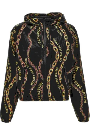 VERSACE Chain Couture hoodie med dragkedja