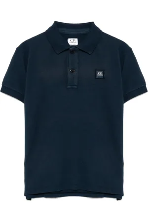 C.P. Company Pikétröja med broderad logotyp