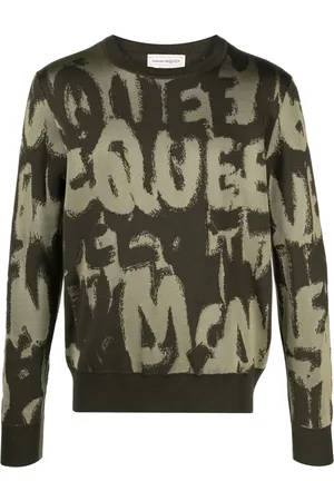 Alexander McQueen Intarsiastickad tröja