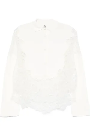 ERMANNO SCERVINO Skjorta med spetspanel