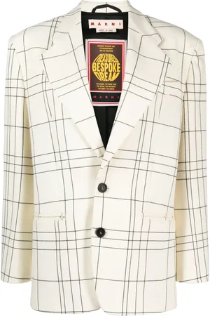 Marni Rutig enkelknäppt blazer