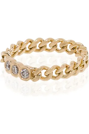 Shay Chain diamantring i 18K gult guld
