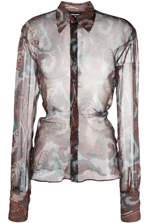 Dsquared2 Skir paisleymönstrad skjorta