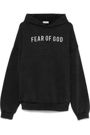 FEAR OF GOD Hoodie med logotyp