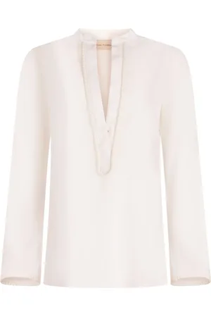 Silvia Tcherassi Shera blus med slits