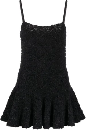 Jil Sander Stickad miniklänning i bouclé