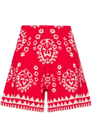 Liu Jo Intarsiastickade shorts med logotyp