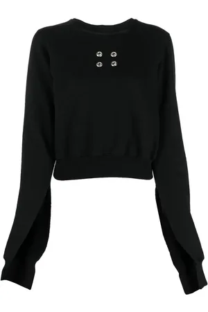 Rick Owens Kort sweatshirt med öljetter