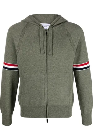 Thom Browne Randig hoodie med RWB