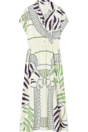 Tory Burch Mönstrad skjortklänning