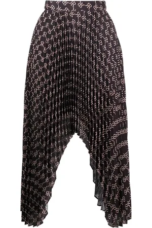 Rokh Asymmetrisk kjol med monogram