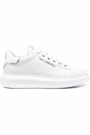 Karl Lagerfeld K/Monogram Kapri lädersneakers