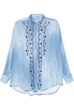 ERMANNO SCERVINO Skjorta med blomsterbrodyr