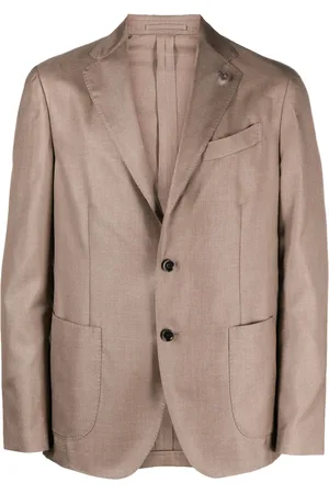LARDINI Americana blazer med brosch