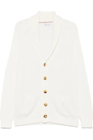 Brunello Cucinelli Ribbstickad kofta