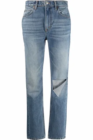 RE/DONE Jeans med sliten detalj