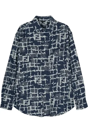 Fendi Logotypmönstrad skjortjacka