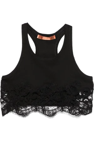 ERMANNO SCERVINO Croptop med spetsdetalj