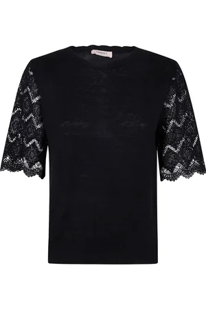 Twin-Set Blus med spetsärm
