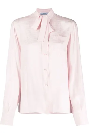 Prada Blus med knytkrage